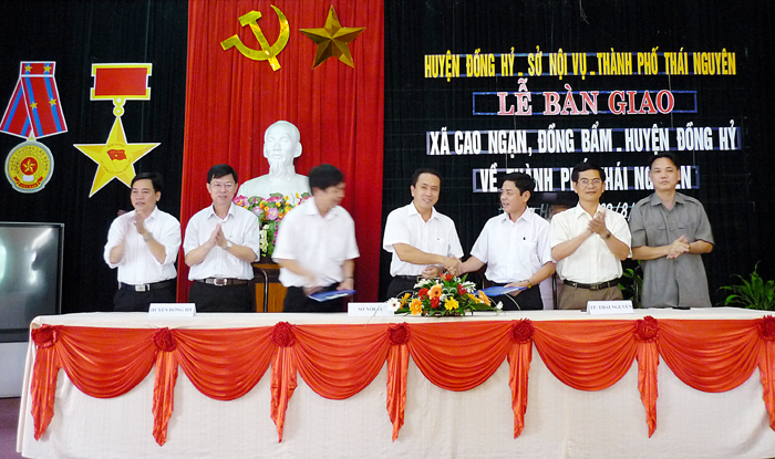 Sáp nhập 2 xã của huyện Đồng Hỷ về Thành phố Thái Nguyên     